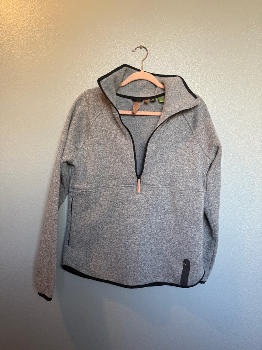Indyeva Heather Gray Pullover Half-Zip Sweater
